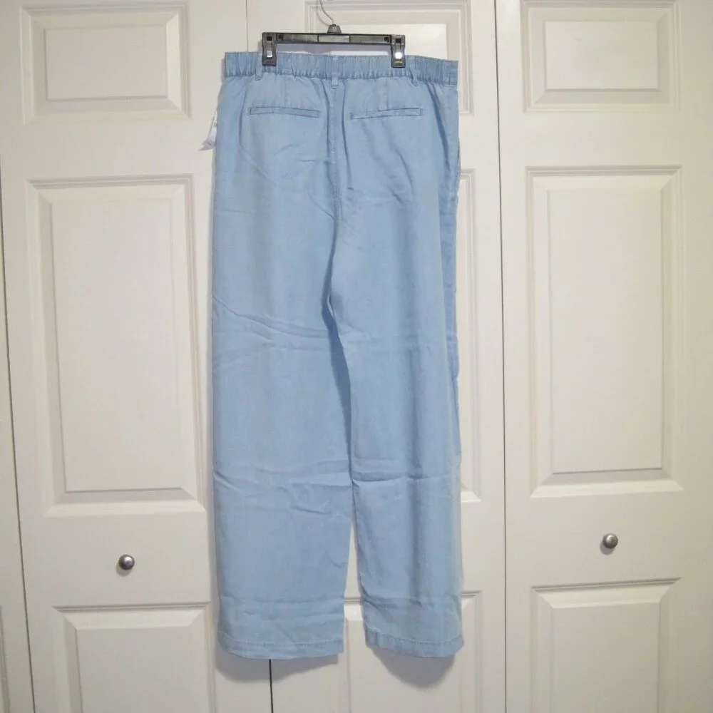 NWT  Gap Factory TENCEL™ Lyocell Easy Wide-Leg Trousers sz 14 - Picture 8 of 10